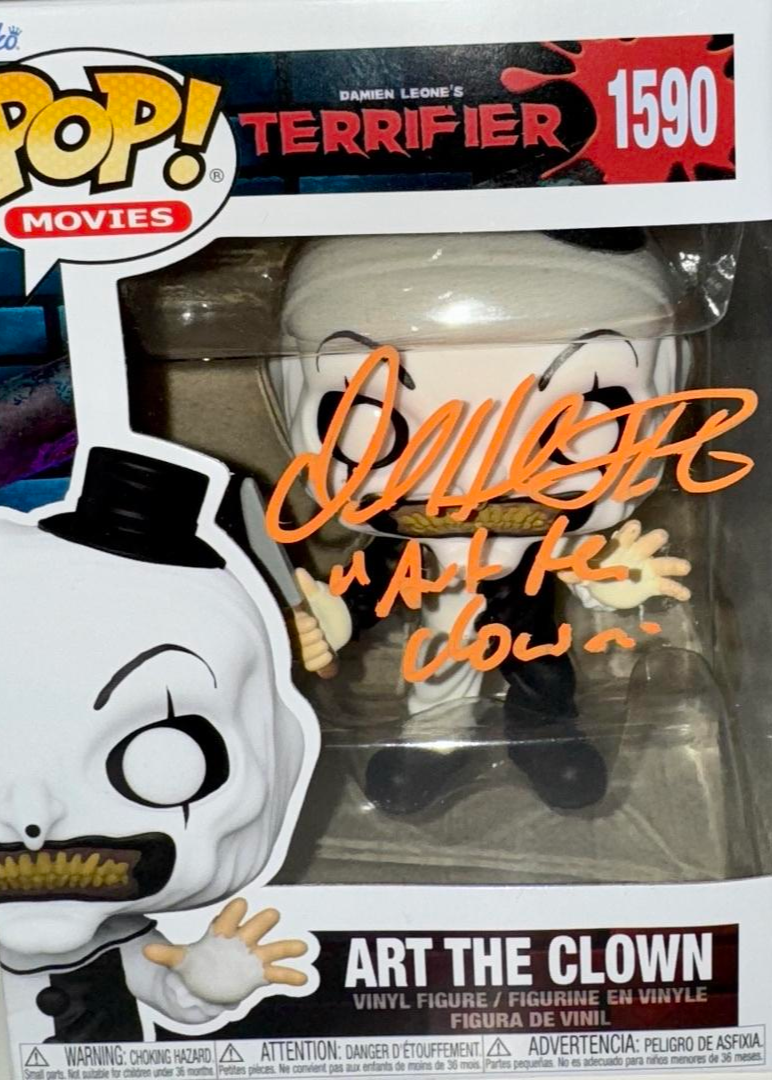 David Howard Thornton Signed Funko Pop #1590 "Art The Clown" (Terrifier) - Beckett COA